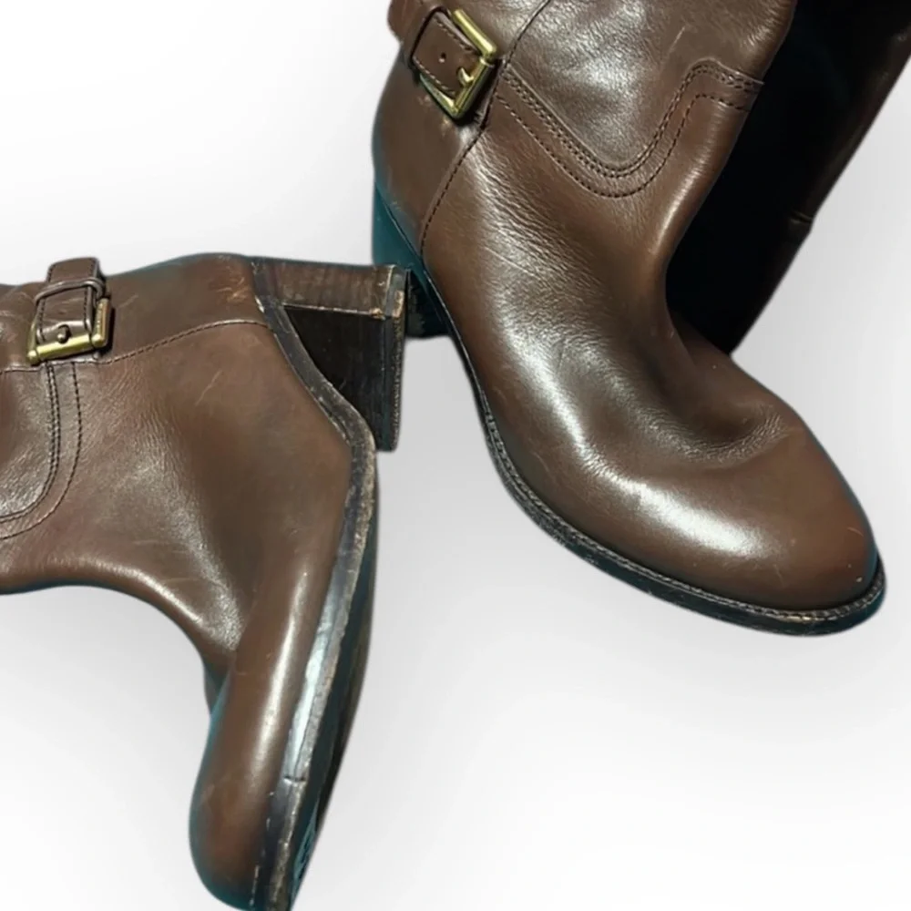 Coach Riding Boots Chocolate Brown Size 6